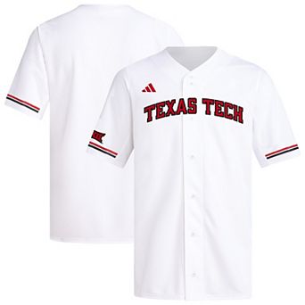 Men's�adidas White Texas Tech Red Raiders Replica Baseball Jersey
