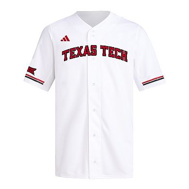Men's adidas White Texas Tech Red Raiders Replica Baseball Jersey