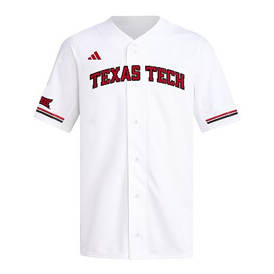 Men's adidas White Texas Tech Red Raiders Replica Baseball Jersey