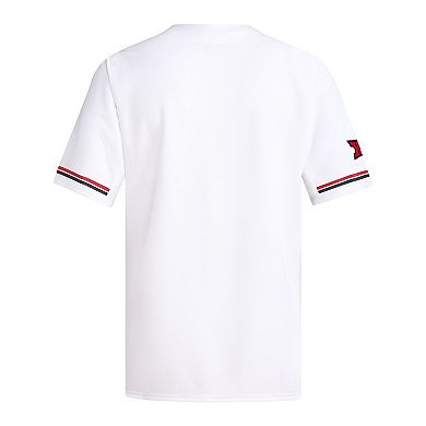 Men's adidas White Texas Tech Red Raiders Replica Baseball Jersey