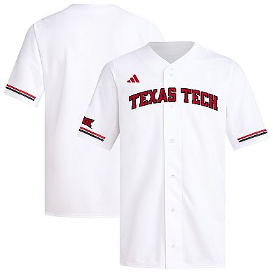 Men's adidas White Texas Tech Red Raiders Replica Baseball Jersey