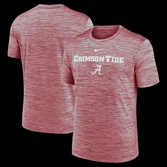 Men's Nike Crimson Alabama Crimson Tide 2025 Sideline Velocity Performance T-Shirt