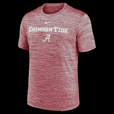 Men's Nike Crimson Alabama Crimson Tide 2025 Sideline Velocity Performance T-Shirt