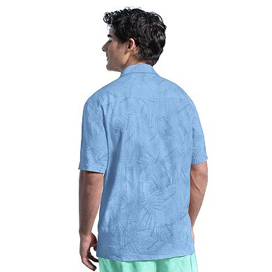 Men's Margaritaville Blue Los Angeles Dodgers Linen Party Button-Up Shirt