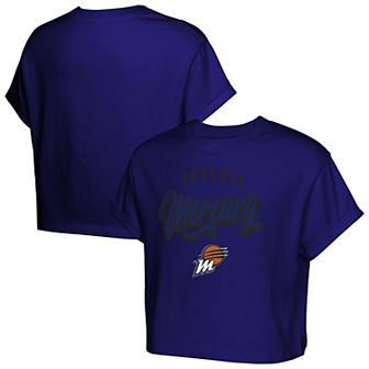 Girls Youth Purple Phoenix Mercury City Pennant Cropped T-Shirt