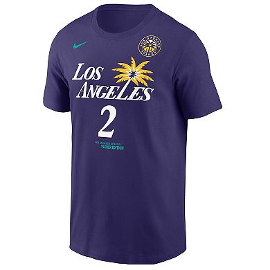Men's Nike Rickea Jackson Purple Los Angeles Sparks Explorer Edition Name & Number T-Shirt