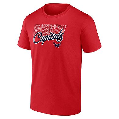 Men's Red Washington Capitals Script T-Shirt