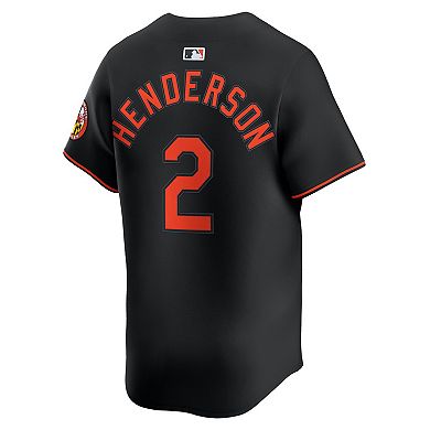 Men's Nike Gunnar Henderson Black Baltimore Orioles Alternate Limited Player Jersey