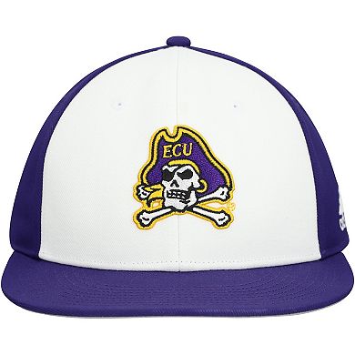 Men's adidas White/Purple ECU Pirates On Field Fitted Hat