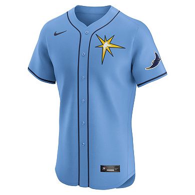Men's Nike Light Blue Tampa Bay Rays Alternate Elite Jersey