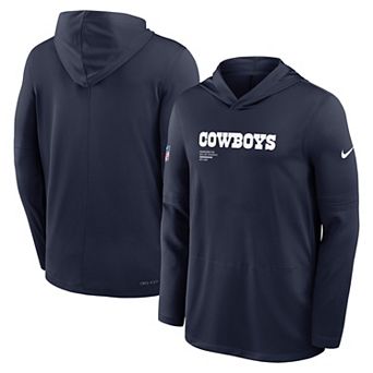 Men's�Nike Navy Dallas Cowboys Pure Fury Performance Long Sleeve Hooded T-Shirt
