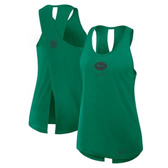 Women's Nike Green New York Jets Glory Crisscross Performance Tank Top