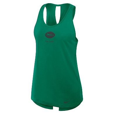 Women's Nike Green New York Jets Glory Crisscross Performance Tank Top