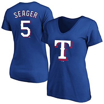 Women's�Profile Corey Seager Royal Texas Rangers Plus Size Name & Number T-Shirt