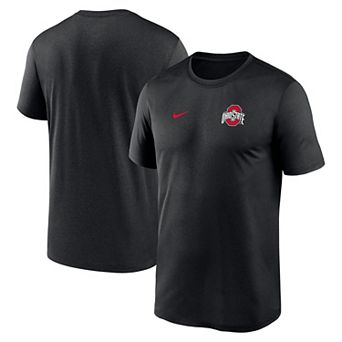 Men's Nike Black Ohio State Buckeyes 2025 Sideline Small Logo Legend Performance T-Shirt