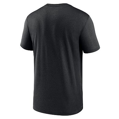 Men's Nike Black Ohio State Buckeyes 2025 Sideline Small Logo Legend Performance T-Shirt
