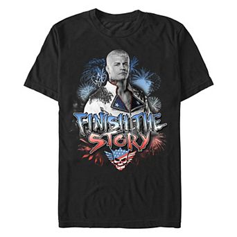 Big & Tall WWE Cody Rhodes Finish The Story Poster Graphic Tee