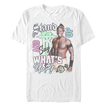 Big & Tall WWE Stand Up And Say What's Up Poster Graphic Tee