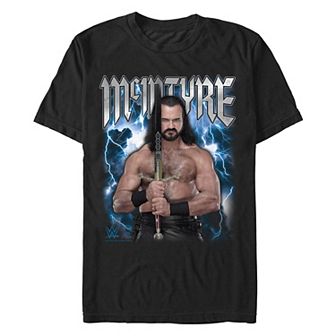 Big & Tall WWE McIntyre Lightning Poster Graphic Tee