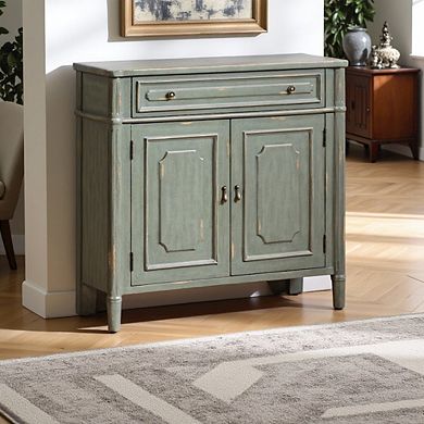 Starlight Canyon Home Gray 1 Drawer 2 Door Accent Cabinet, Buffet and Entryway Cabinet