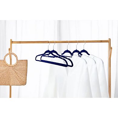 120 Pack of Premium Velvet Non-Slip Hangers