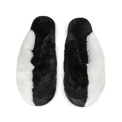 Women's Colorblock Plush Slippers