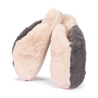 Women's Colorblock Plush Slippers