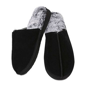 Men's Memory Foam True Suede Plush Slippers
