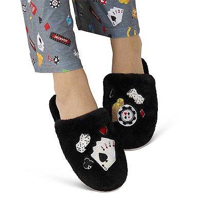 Women's Casino Plush Memory Foam Slippers