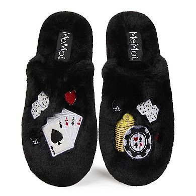Women's Casino Plush Memory Foam Slippers