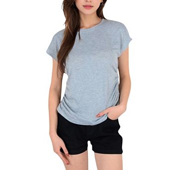 Women's Short Sleeve Crew Neck Relaxed Fit Casual Tee