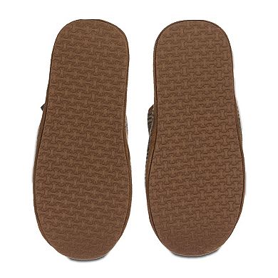 Men's Glen Plaid Plush Slippers
