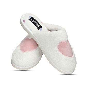 Women's Multi Hearts Terry Slide Slippers