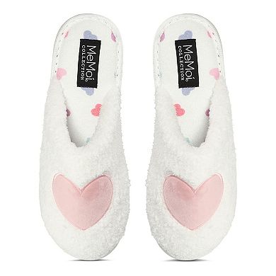 Women's Multi Hearts Terry Slide Slippers
