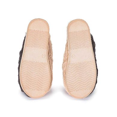 Women's Colorblock Plush Slippers