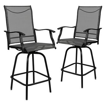 Flash Furniture Outdoor Stool - 30 inch Patio Bar Stool / Garden Chair (Set of 2)