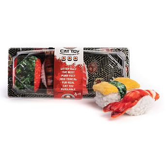 Fabcat Sushi Tray With 5 Sushi Interactive Cat Toys