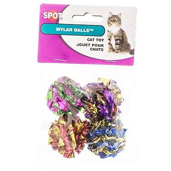 Spot Spotnips Mylar Balls Cat Toys - 4 Pack