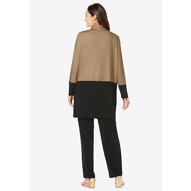 Jessica London Women's Plus Size 3-Piece Knit Pant Set