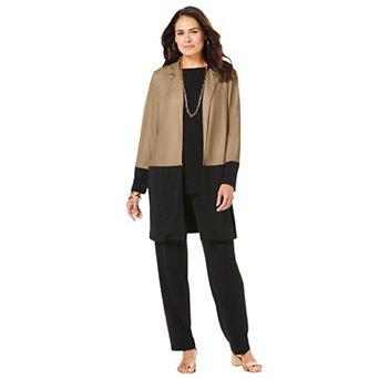 Jessica London Women's Plus Size 3 pc Knit Pant Set