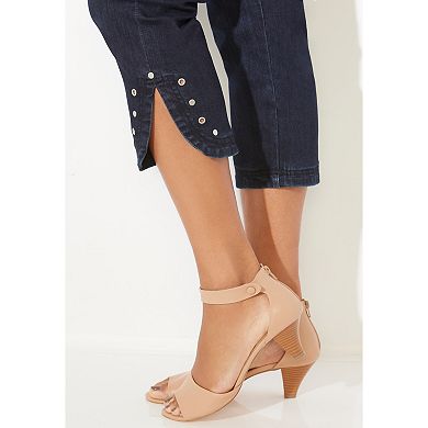 Catherines Women's Plus Size Sparkle Hem Capri