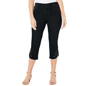 Catherines Women's Plus Size Sparkle Hem Capri
