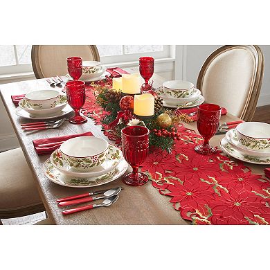 BrylaneHome Cordless Led Pre-Decorated Candleholder Centerpiece