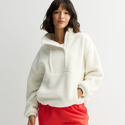 （ タグ付き ）Yoli Fleece jacket White 2023aw White Fleece Cady Quarter Zip | Tnuck Sport