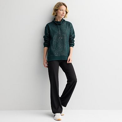 Women's Tek Gear® Ultra Soft Fleece Shine Funnel Neck Tunic Sweatshirt