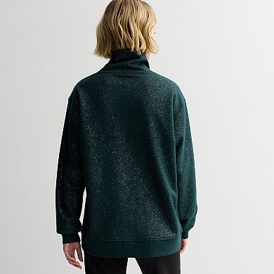 Women's Tek Gear® Ultra Soft Fleece Shine Funnel Neck Tunic Sweatshirt