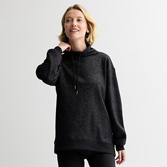Women's Tek Gear® Ultra Soft Fleece Shine Funnel Neck Tunic Sweatshirt