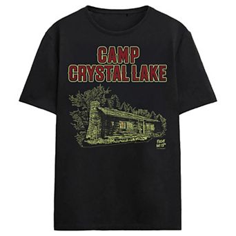 Men's Friday The 13th Camp Crystal Lake Dark Cabin Graphic Tee