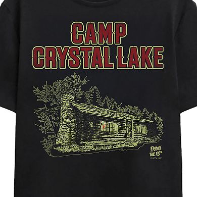 Men's Friday The 13th Camp Crystal Lake Dark Cabin Graphic Tee