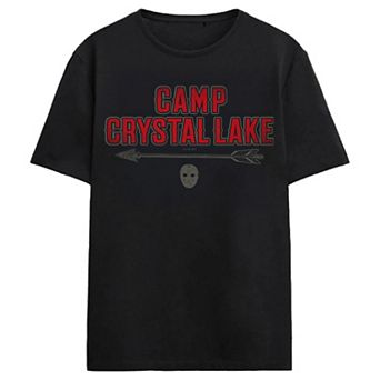 Men's Friday The 13th Camp Crystal Lake Mask & Arrow Graphic Tee